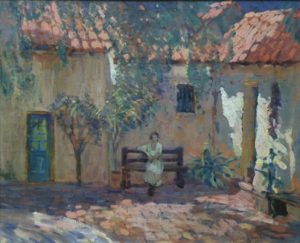 Adobe Flores Resting by Norman Stiles Chamberlain