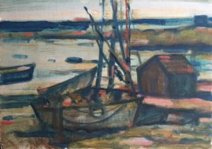 Fisherman’s Shack at Boat Cove by Norman Stiles Chamberlain